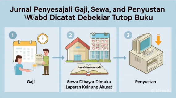 Jurnal Penyesuaian Gaji, Sewa, dan Penyusutan Wajib Dicatat Sebelum Tutup Buku