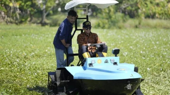 ITS Bikin Traktor Perahu Listrik untuk Lahan Gambut