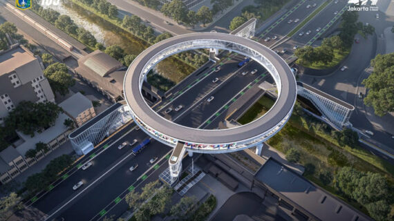 Melayang di atas sungai dan jalan, investasi pedestrian deck Dukuh Atas Rp 300 M